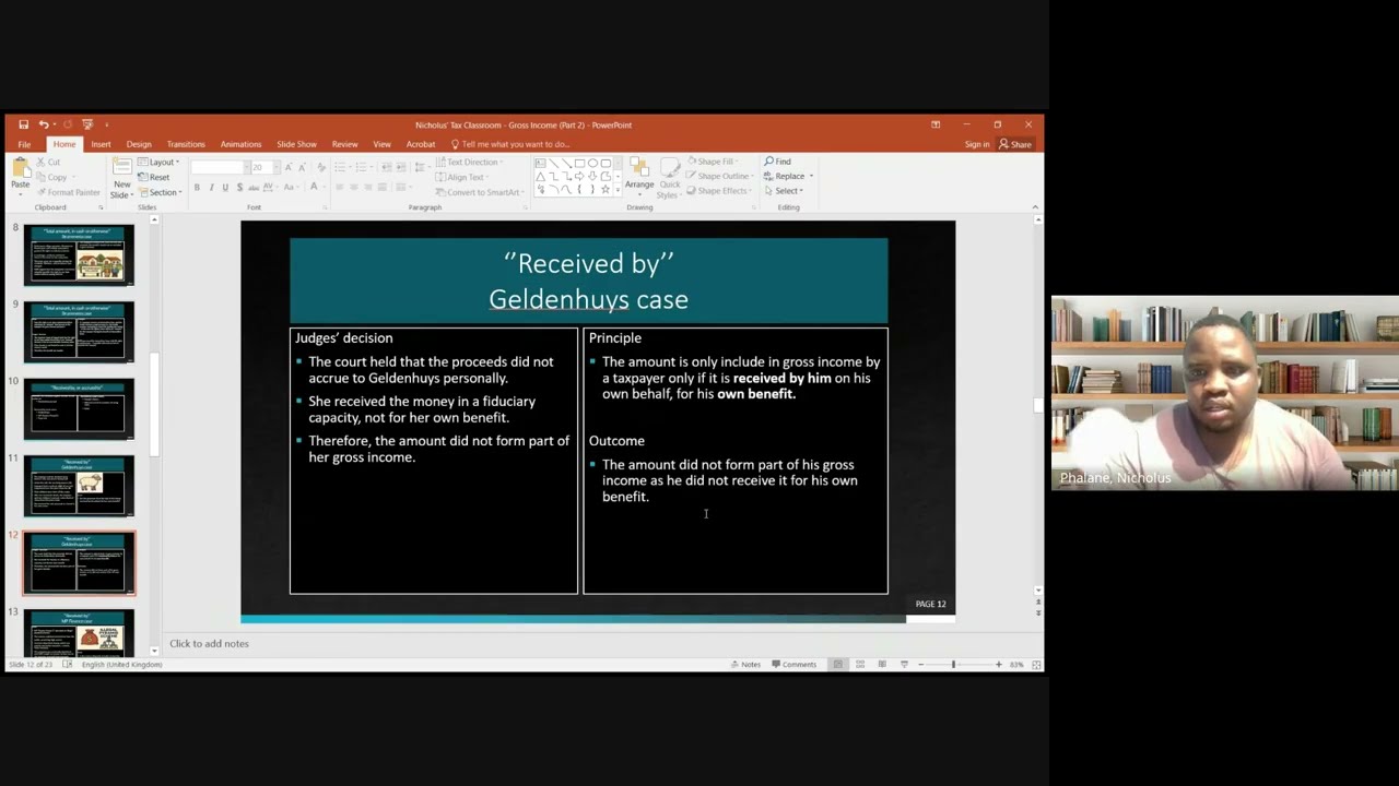 Nicholus’ Tax Classroom - Gross Income Part 2