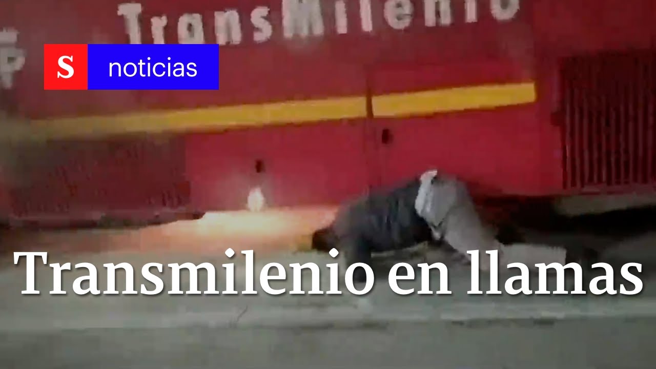 Transmilenio: bus se incendió cerca a la Universidad Nacional, en Bogotá | Semana Noticias