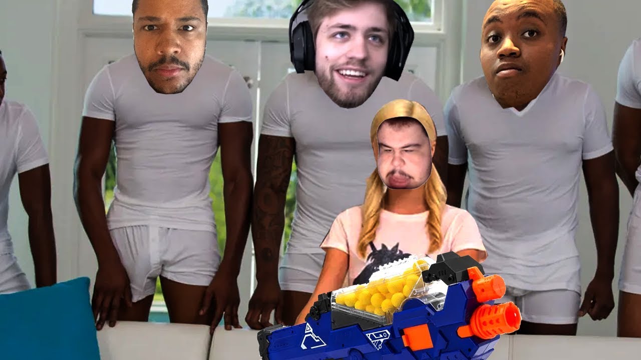 GGX gang Nerf shoot up Sodapoppins House