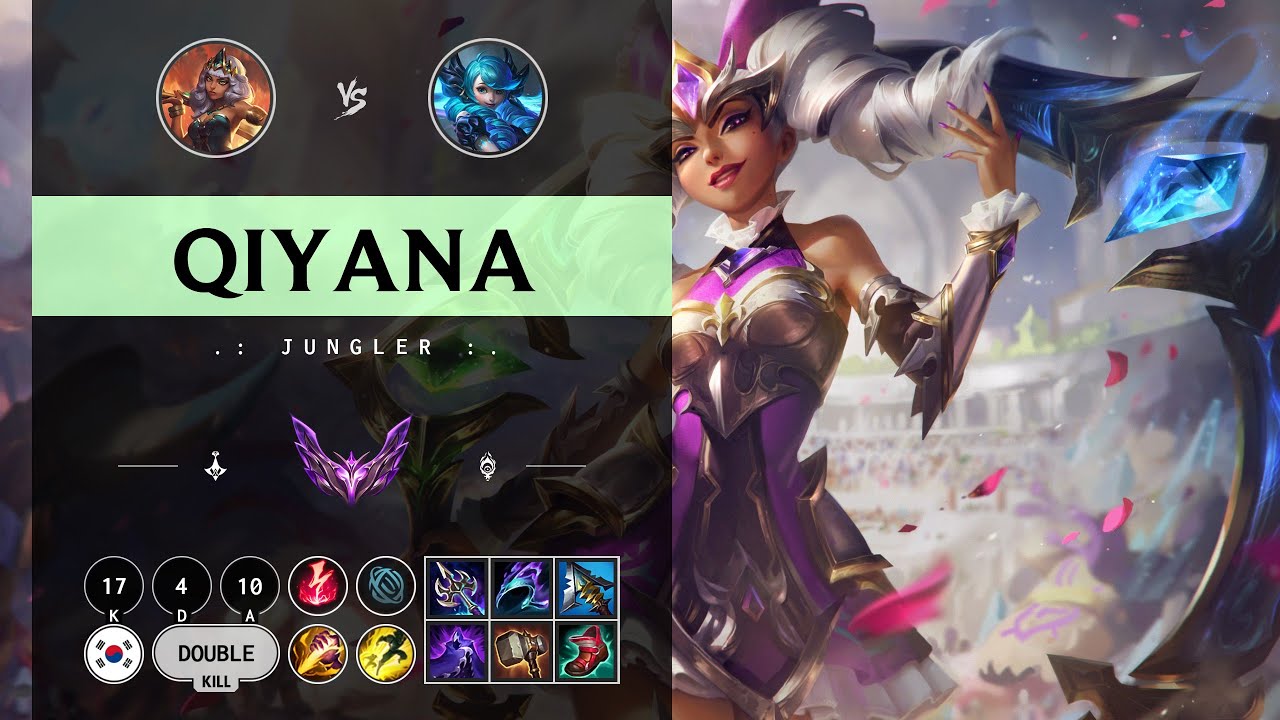Qiyana Jungle vs Gwen - KR Master Patch 14.10