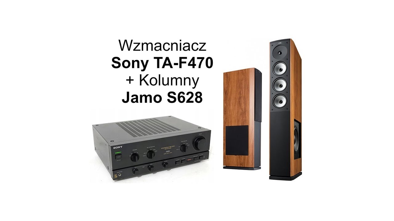 Wzmacniacz SONY TA-F470 + Kolumny JAMO S628