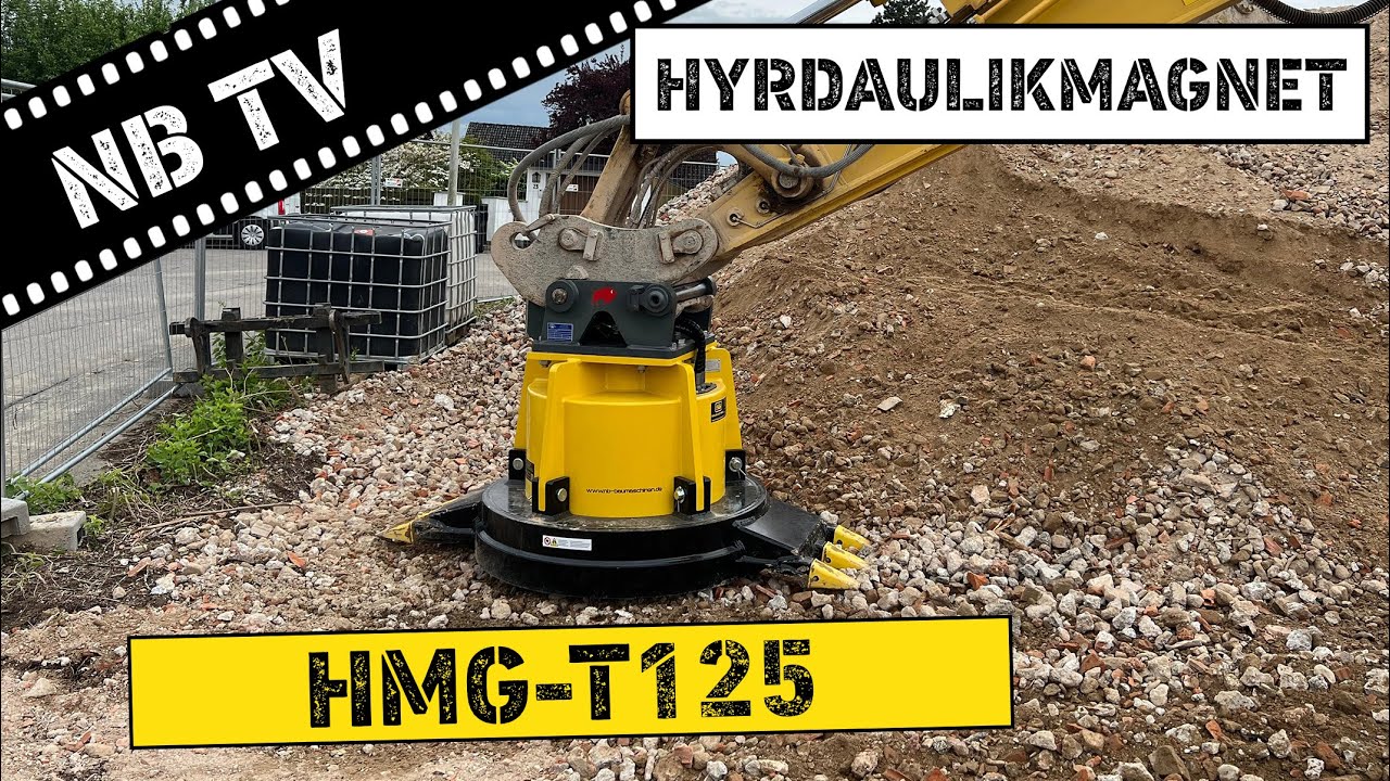 HMG-T125 | Hydraulikmagnet | mit Zähnen | NB Baumaschinen