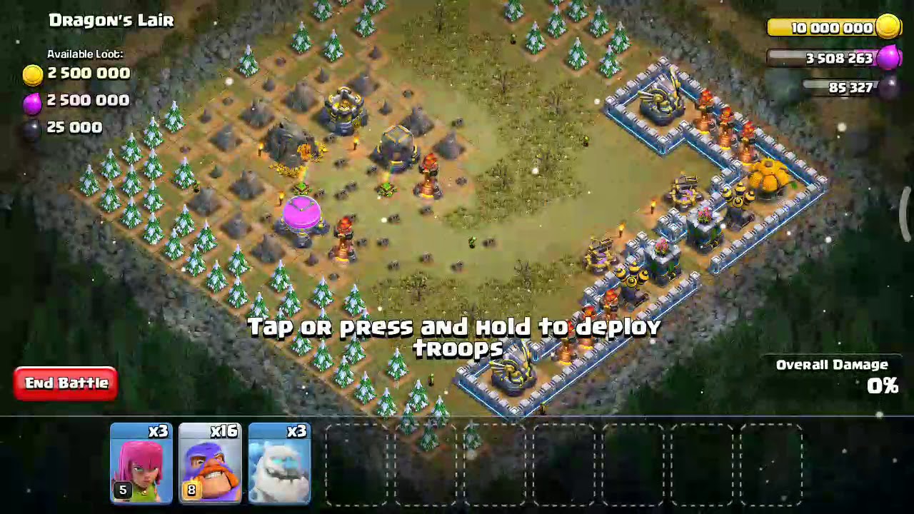 Best attaking in coc bas by golden 🐉 🐉