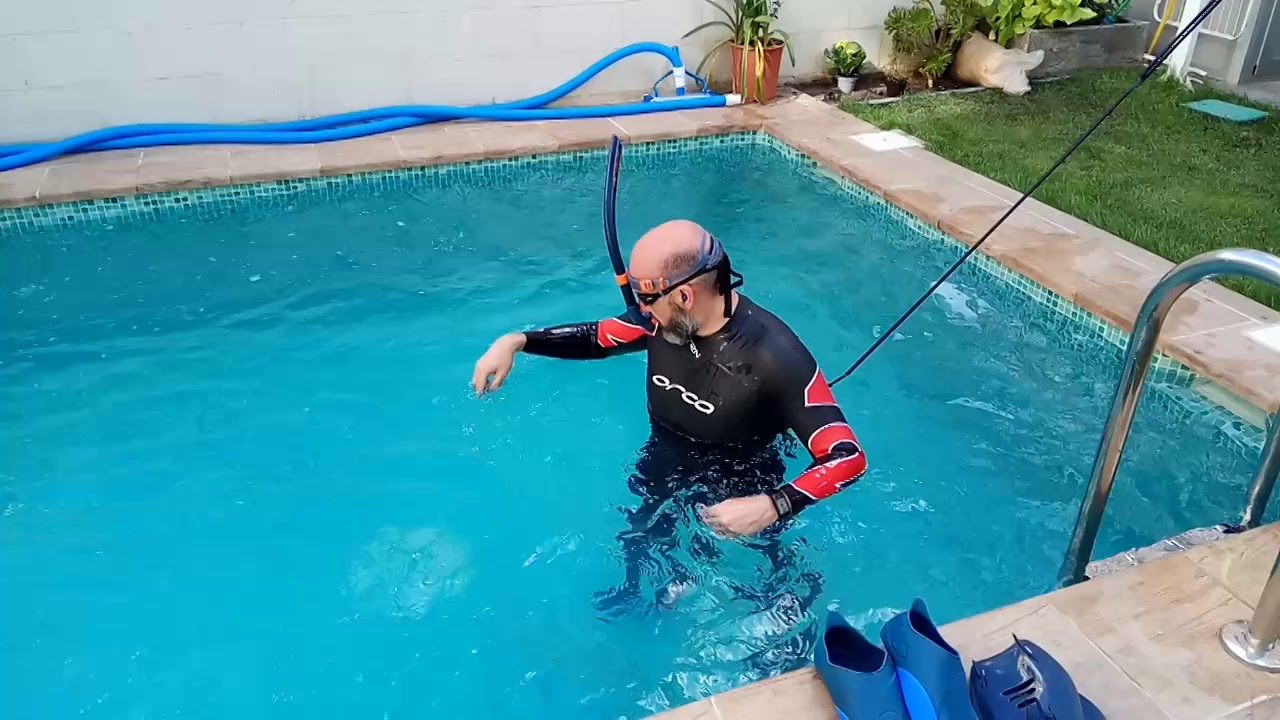 Prueba cinturón elástico natación 2/2