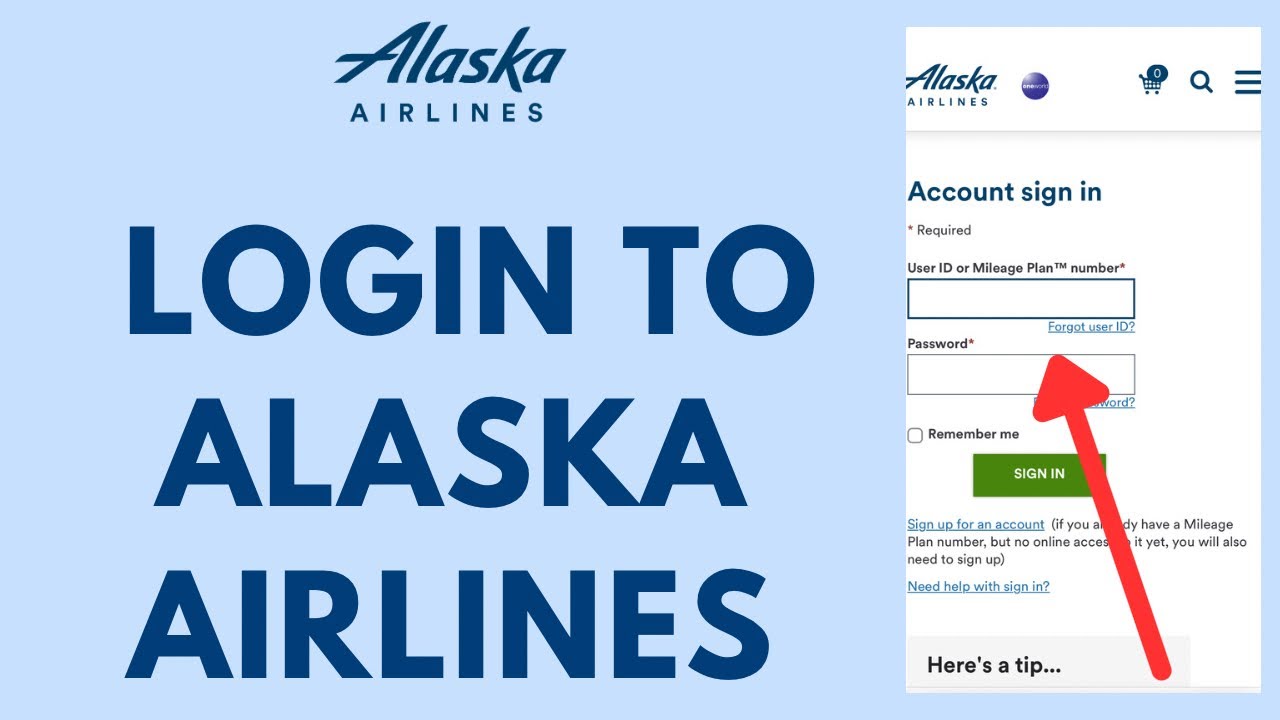 Alaska Airline Login - How to Sign in to AlaskaAir.com Account (2026)