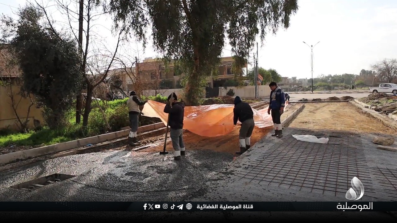 دائرة المهندس المقيم في مشروع مجاري الأيمن الموحد: استئناف العمل في شارع مركز طب العيون