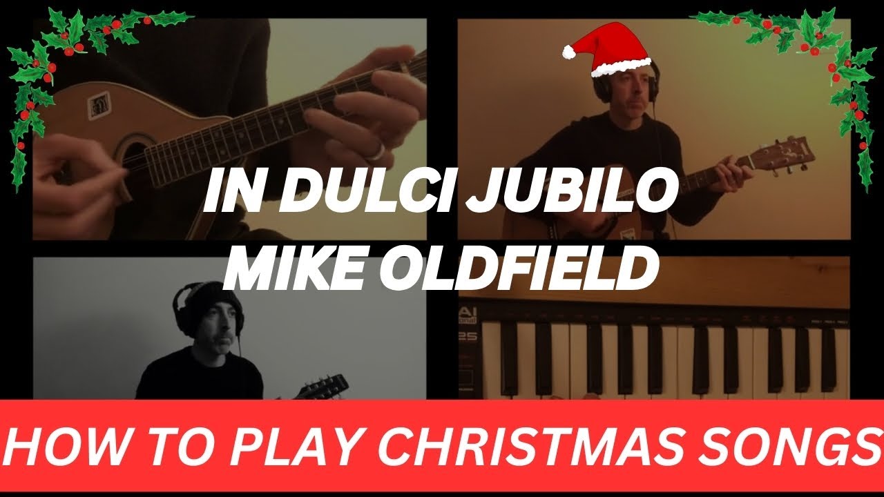 In Dulci Jubilo (Mike Oldfield cover) / I Saw Three Ships – Mandolin PLUS Lesson - TABS and CHORDS