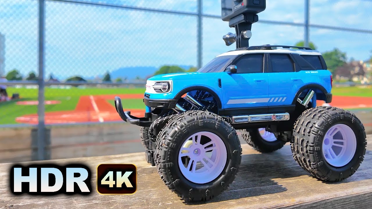 New Bright  RC Ford Bronco 4x4 Truck  X  Action Camera Mount  OFF ROAD Test Drive
