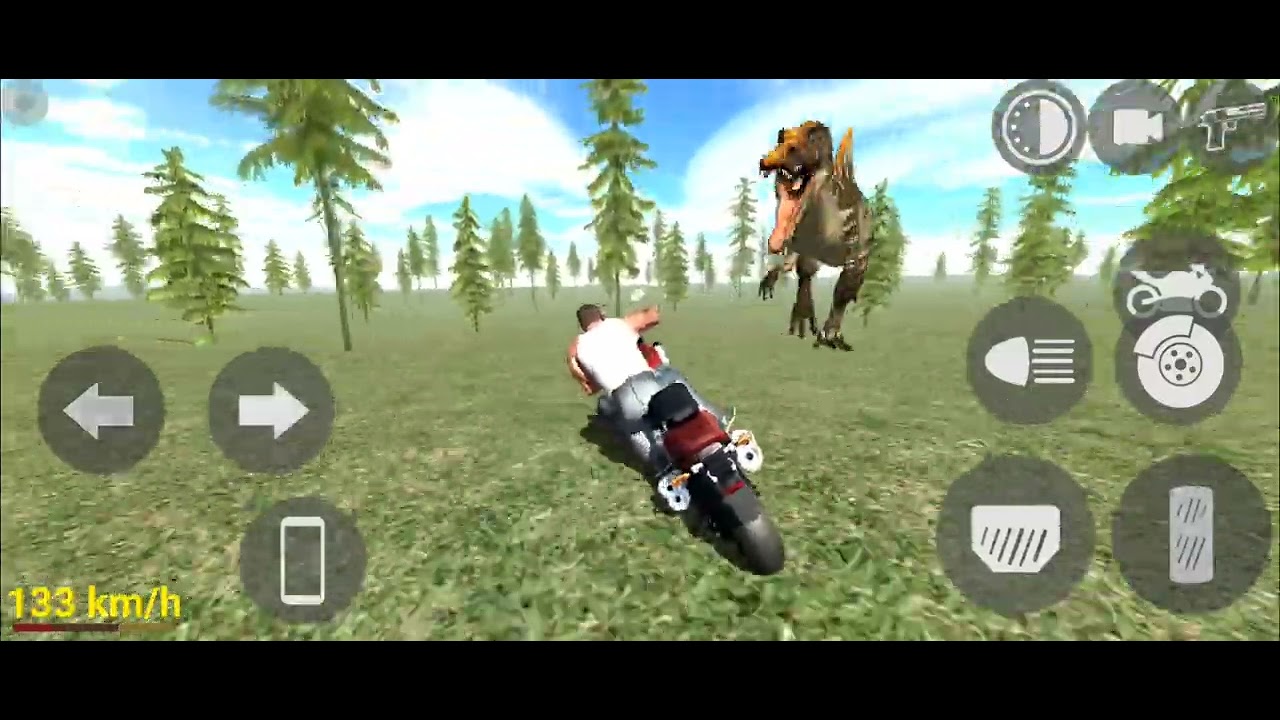 India bike dinasoor attack on bike rider 3 dinasoor and elephant 