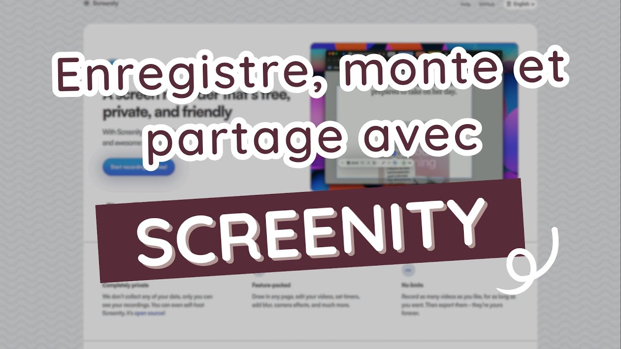 Enregistre, monte et partager tes captures d’écran facilement avec SCREENITY