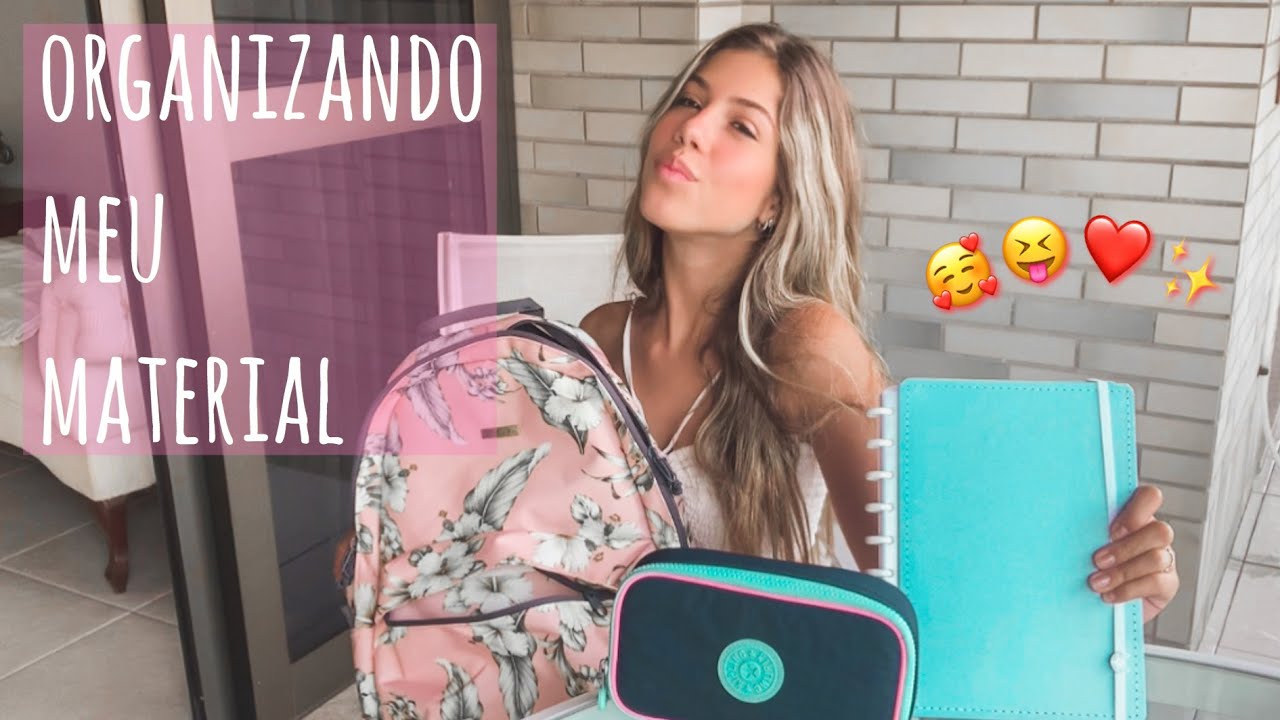 organizando meu material escolar💖2020
