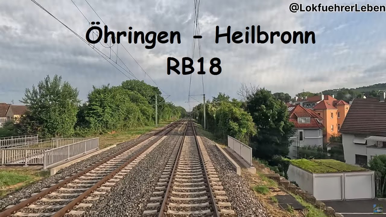 Eine selten befahrene Strecke: Führerstandsmitfahrt RB18 Öhringen - Heilbronn [4K]
