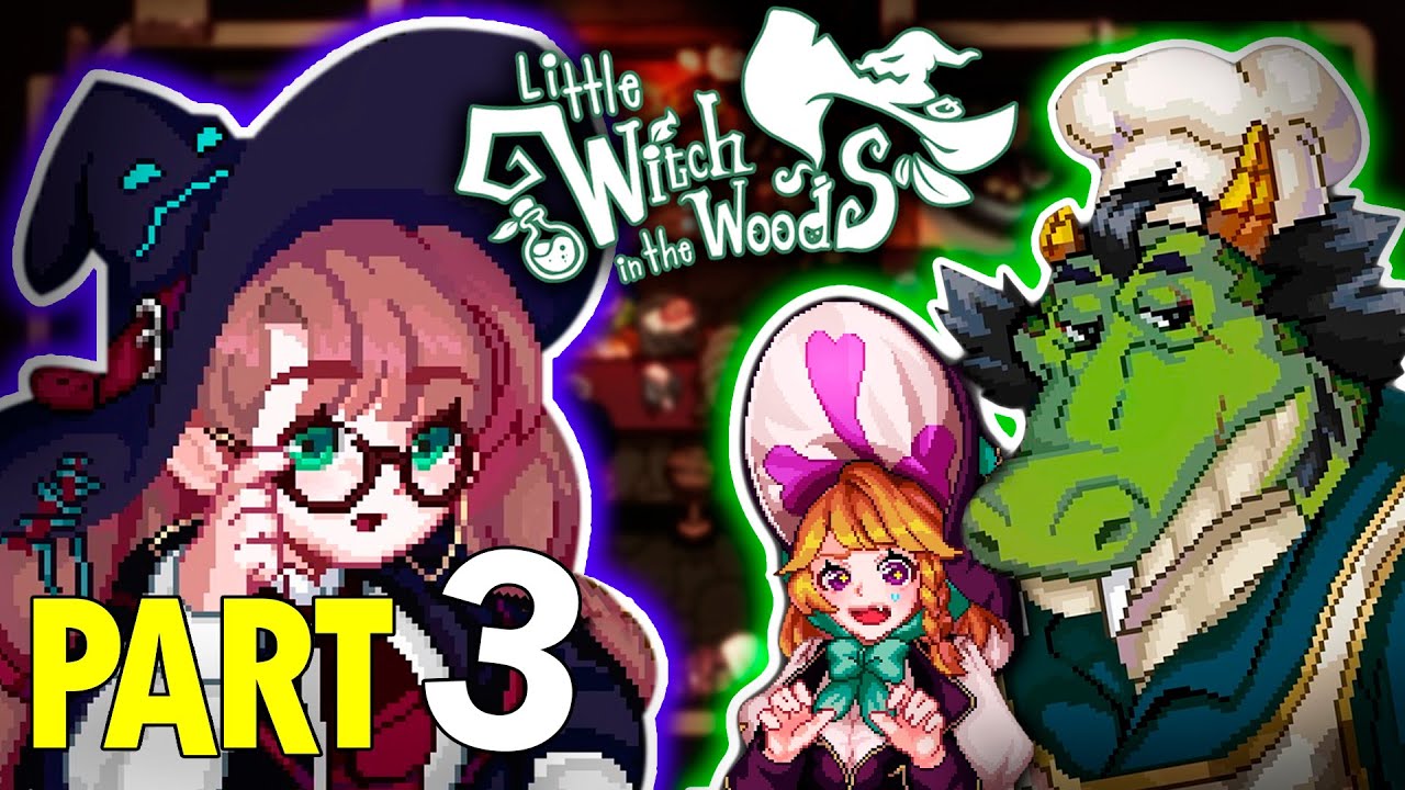 Potion Run and Finding the Green Forest Waterfall (°◡°♡).:｡ Little Witch in the Woods