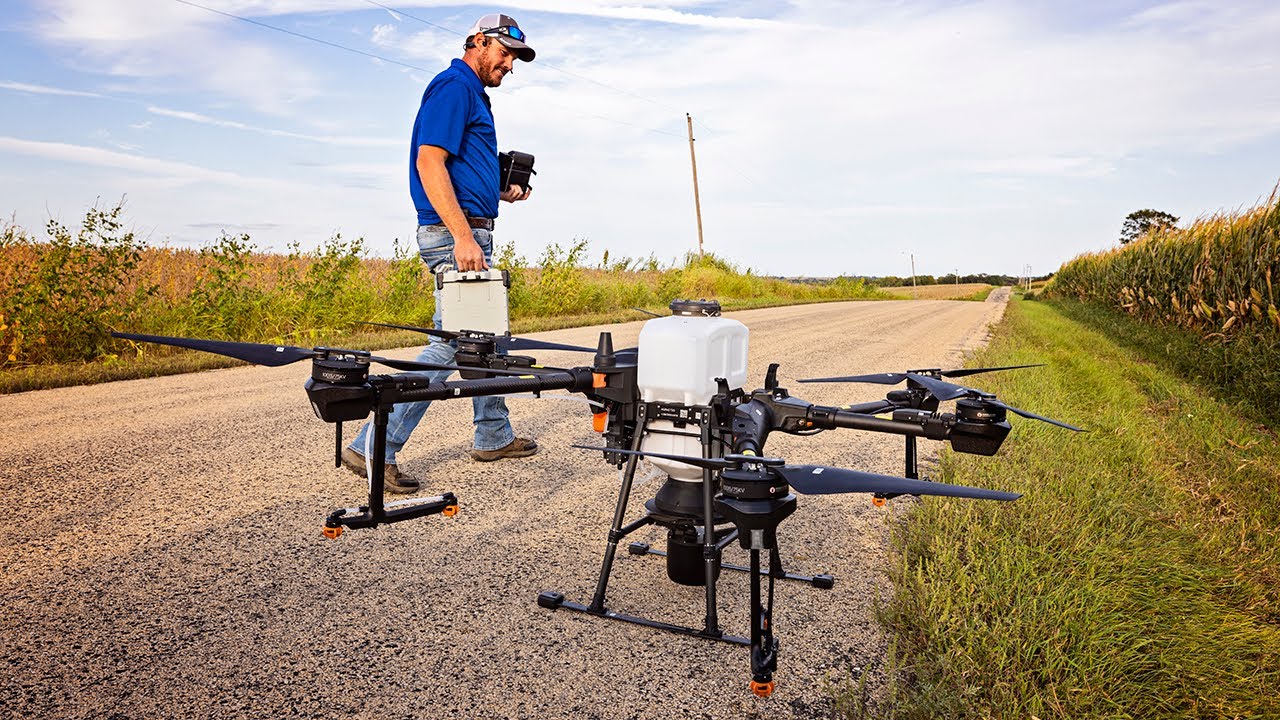 Spreading Nitro Radish Airborne - DJI Agras T20 Drone
