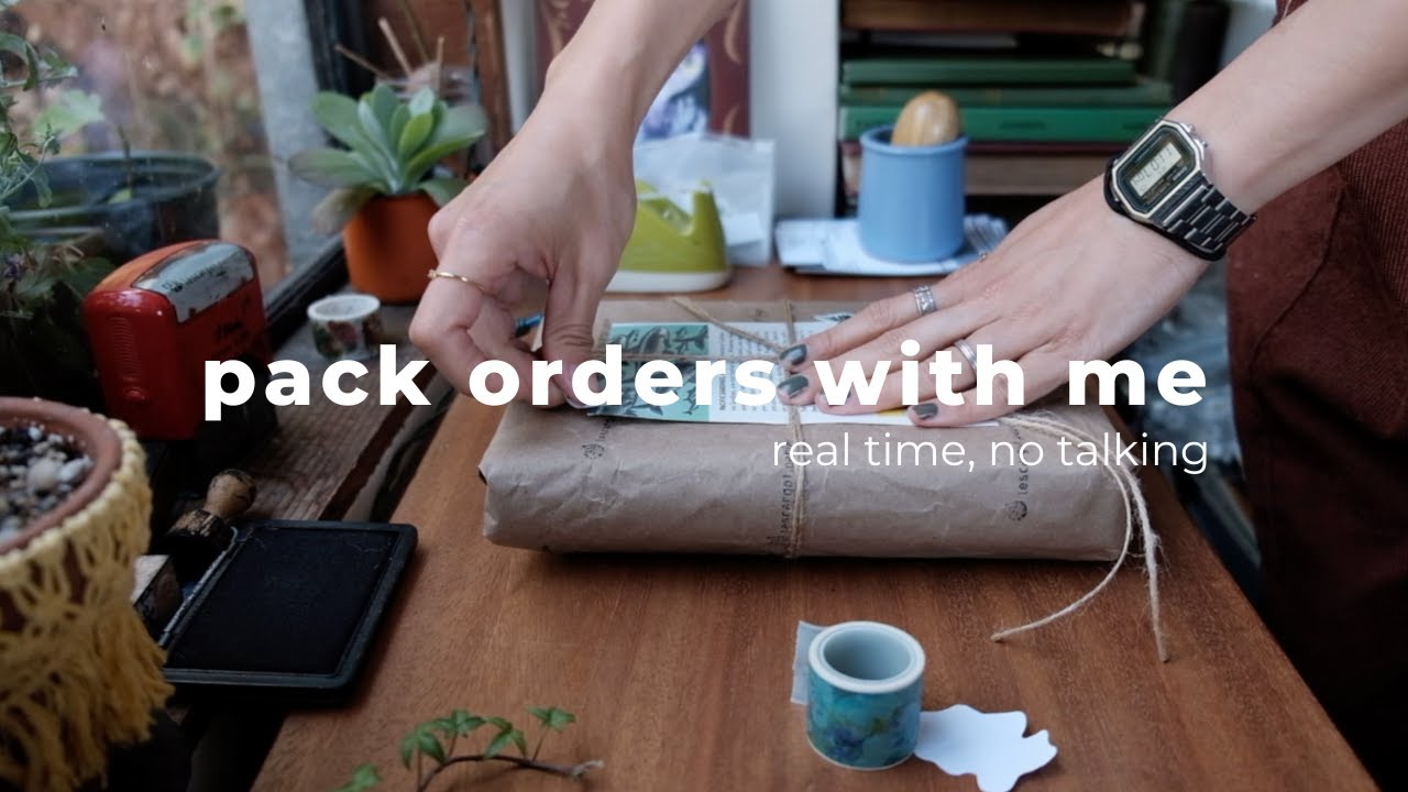 moments of peacefulness | real time packaging order | asmr sound, no talking, no mid roll ads