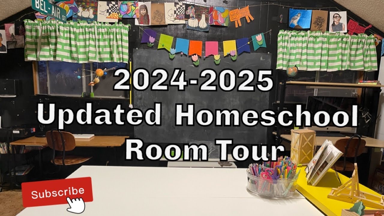 HOMESCHOOL ROOM TOUR //2024-2025 Updated Homeschool Space