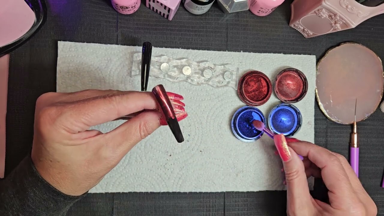 4th Of July Nail Art Designs | Fireworks | Chrome | Gel Polish