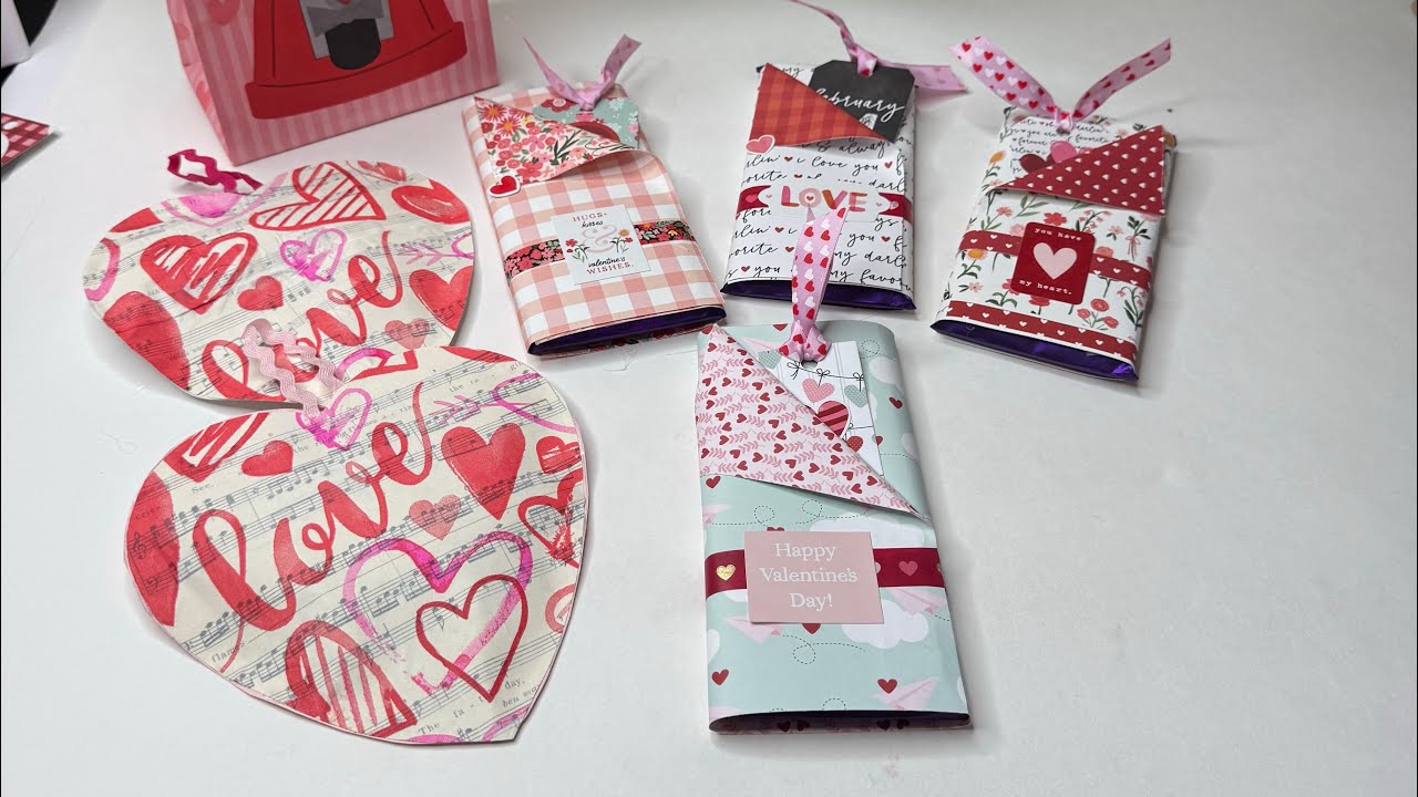 Valentine Teacher gift wrap up