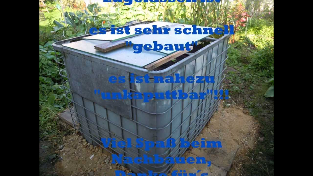 Garten: Hochbeet - aus einem IBC 1000 Liter Container !!!