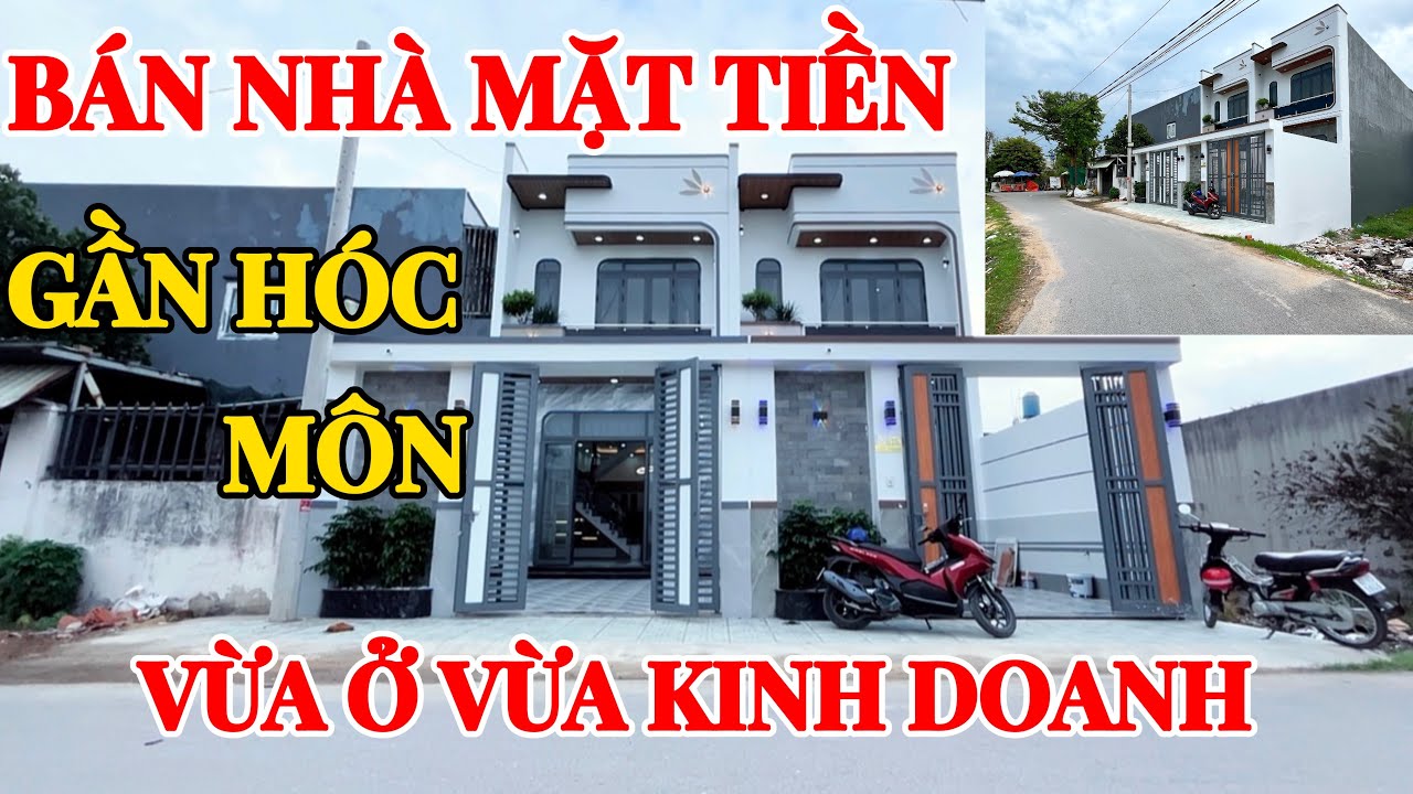 Bán nhà mặt tiền - gần Hóc Môn. Vừa ở vừa kinh doanh.