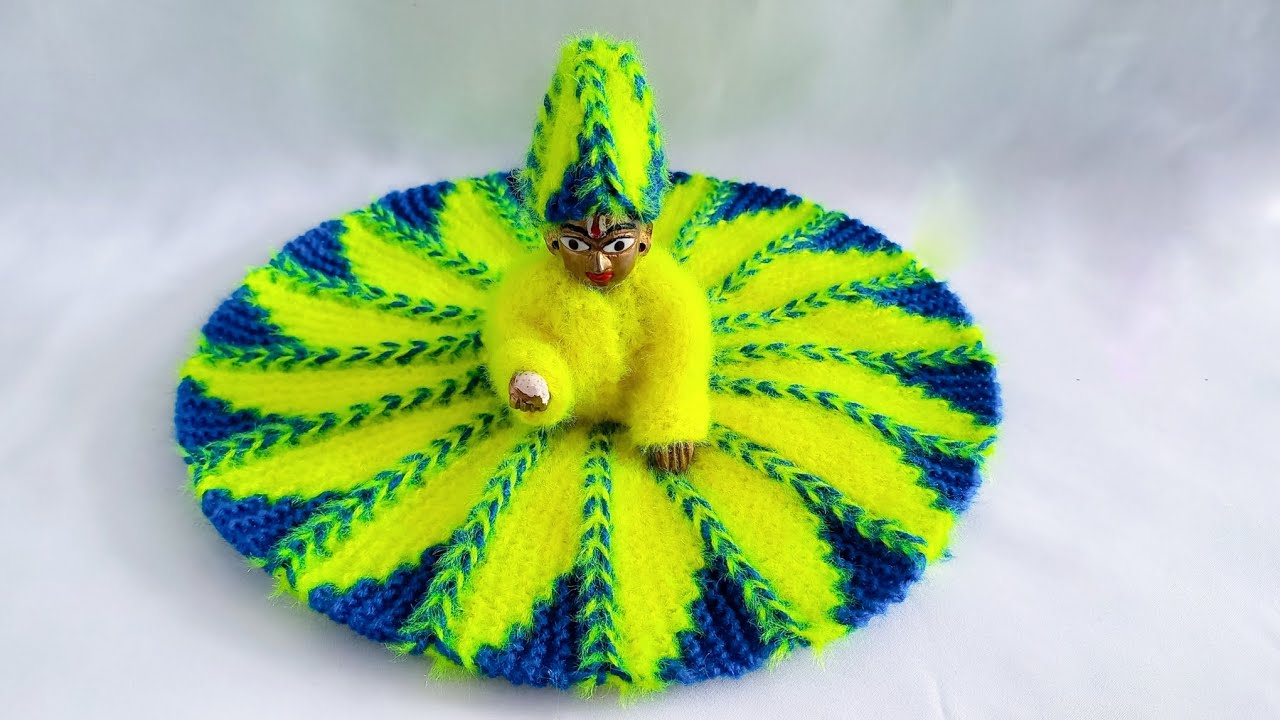 लड्डू गोपाल की सिलाई पर Dress बनाइए || Cap के साथ @shriharicrochetknitting