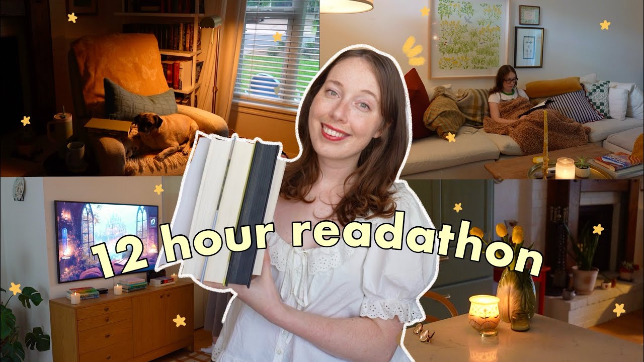 Читаю 12 часов подряд ✨📚☕️ (влог: книжный челлендж!)
