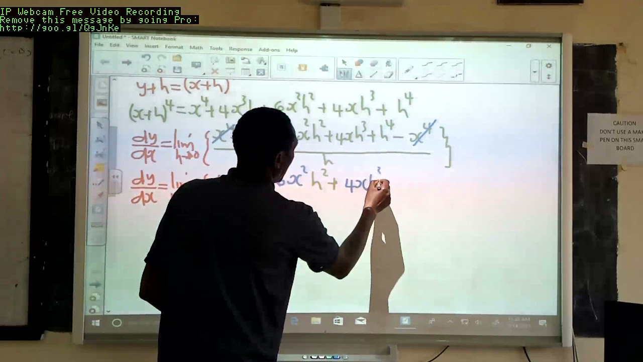 Differentiation From First Principles: Example