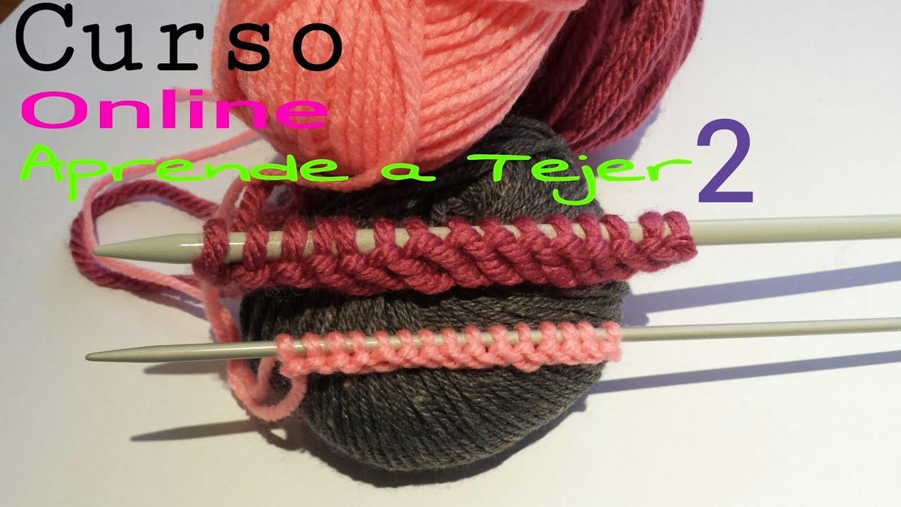 Aprende  cómo montar los puntos  a dos agujas paso a paso I TRICOT I cucaditasdesaluta