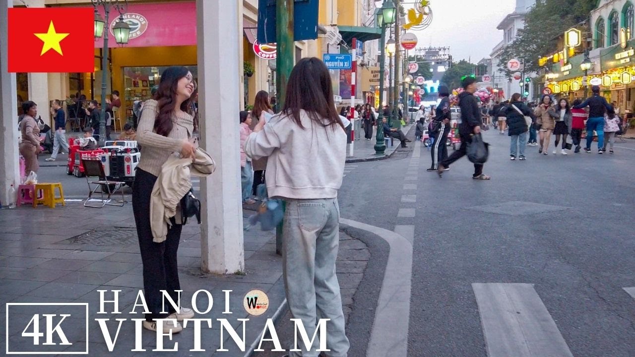 A Busy Day in Hanoi - Vietnam Local Daily Life - City Center 4K 🇻🇳