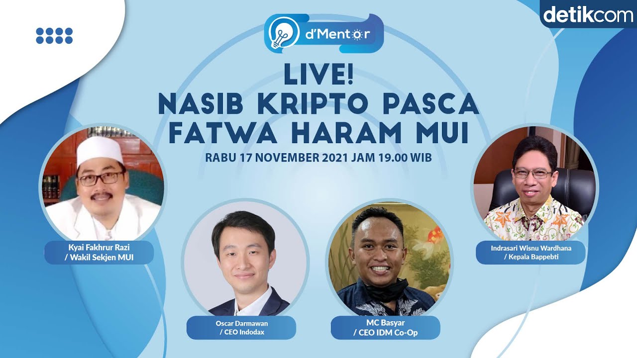 d'Mentor: Nasib Kripto Pasca Fatwa Haram MUI