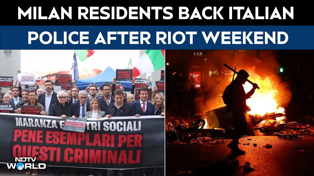 'Milan Wants Its Streets Back': Thousands Rally Behind Police After Riots, Looting And Chaos
