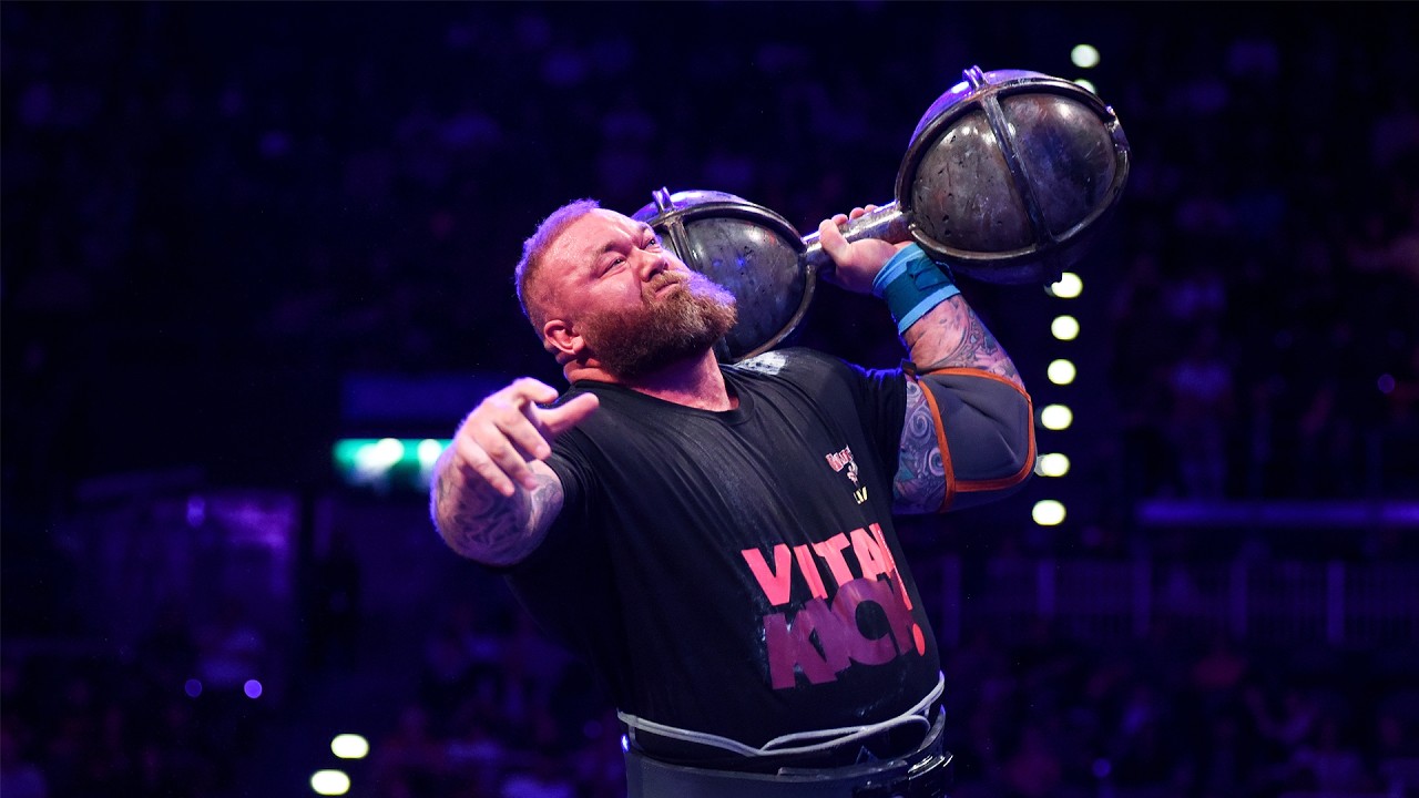 95kg GIANT Dumbbell Press For Reps! Full Event 4 Highlights | The Strongman Open 2026