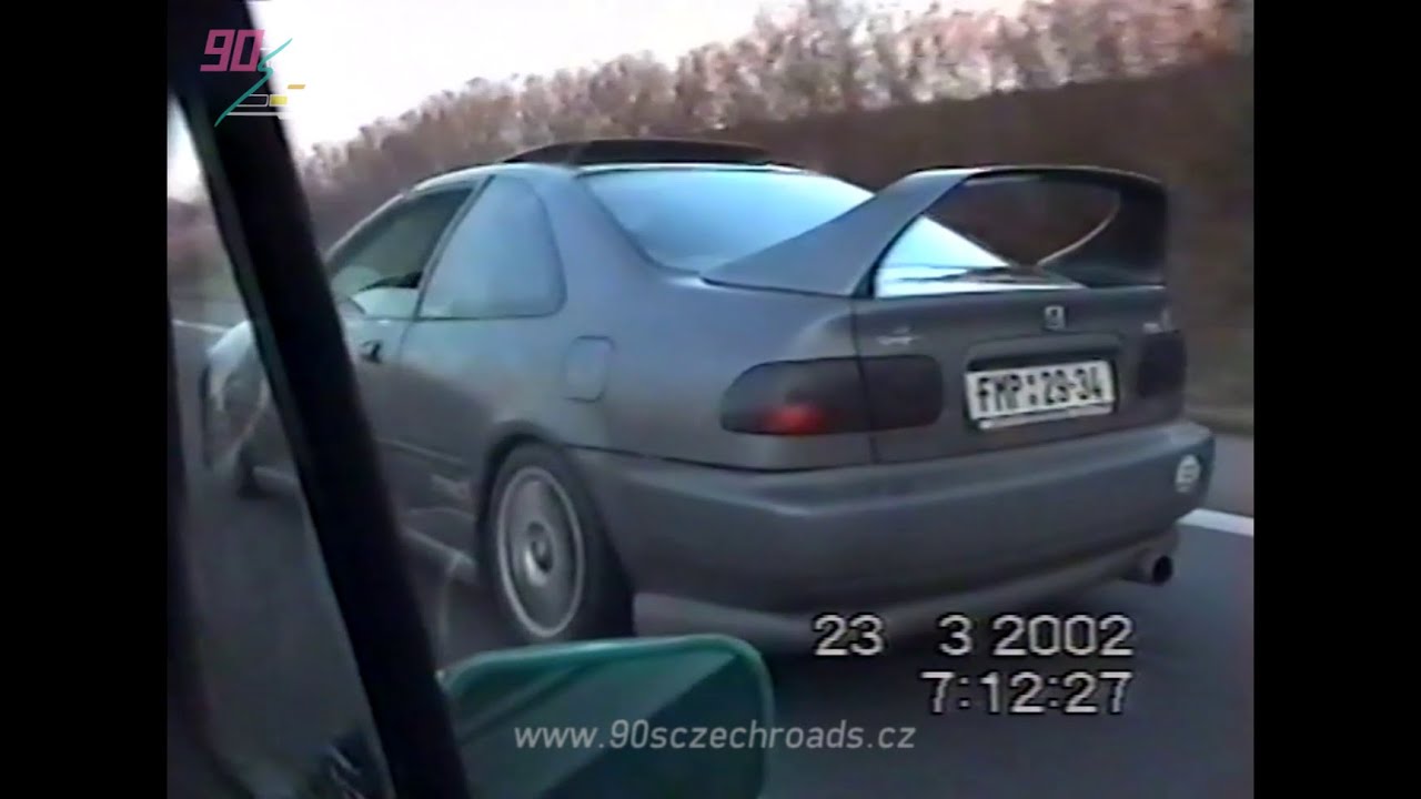 CESTA NA TUNING DO BRNA (2002), ale Civic to jede hodinu (hodinová verze)