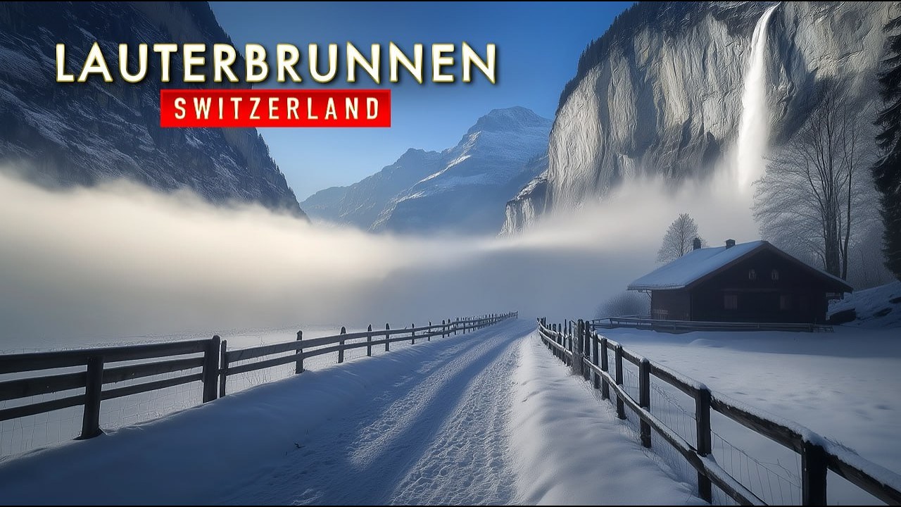Have You Ever Seen Lauterbrunnen at Such a Magical Moment? ❄️ Winter Walking Tour 4K