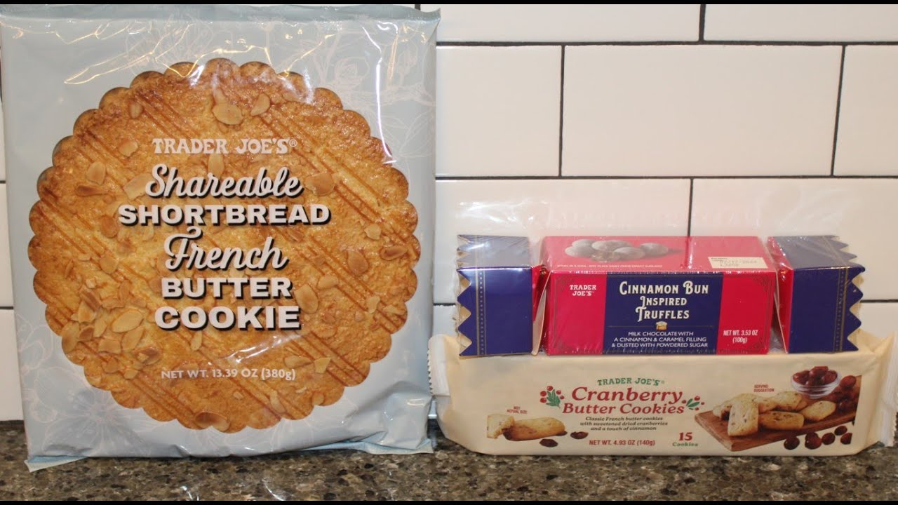 Trader Joe’s: French Butter Cookie, Cinnamon Bun Truffles, Cranberry Butter Cookies Review