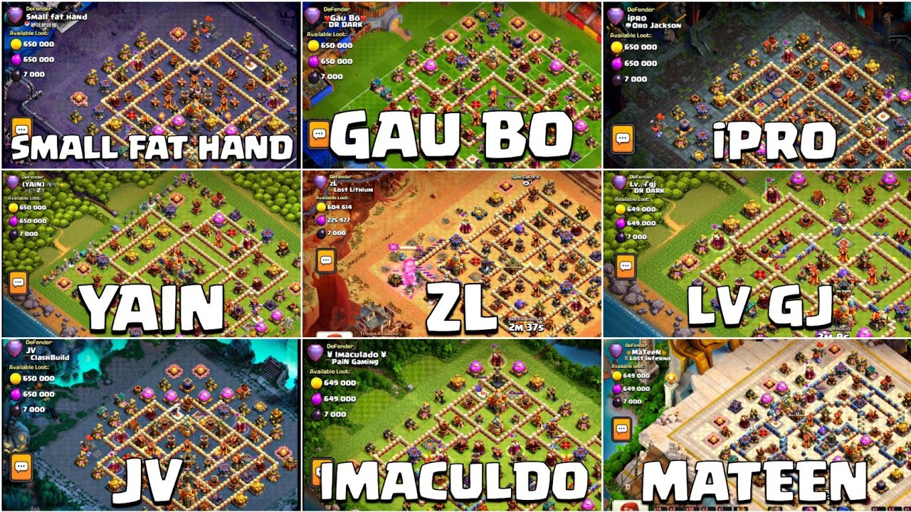 TH16 GLOBAL RANK TOP PLAYER NEW LEGEND BASE LINK| ANTI ROOT RIDER AND ANTI BROOM WITCH BASE TH16