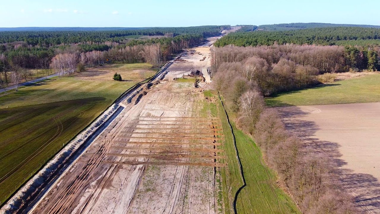 A14 Baustelle zwischen Landsberg und Stendal - Luftaufnahmen