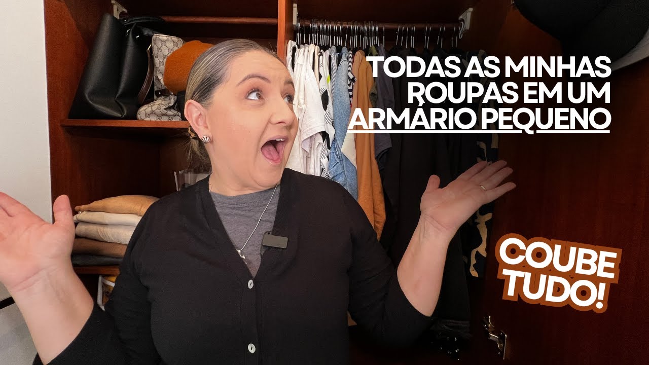 FIQUEI CHOCADA COM A QUANTIDADE DE ROUPAS QUE COUBERAM NESSE ARMÁRIO | #crisribeirotv #guardaroupas