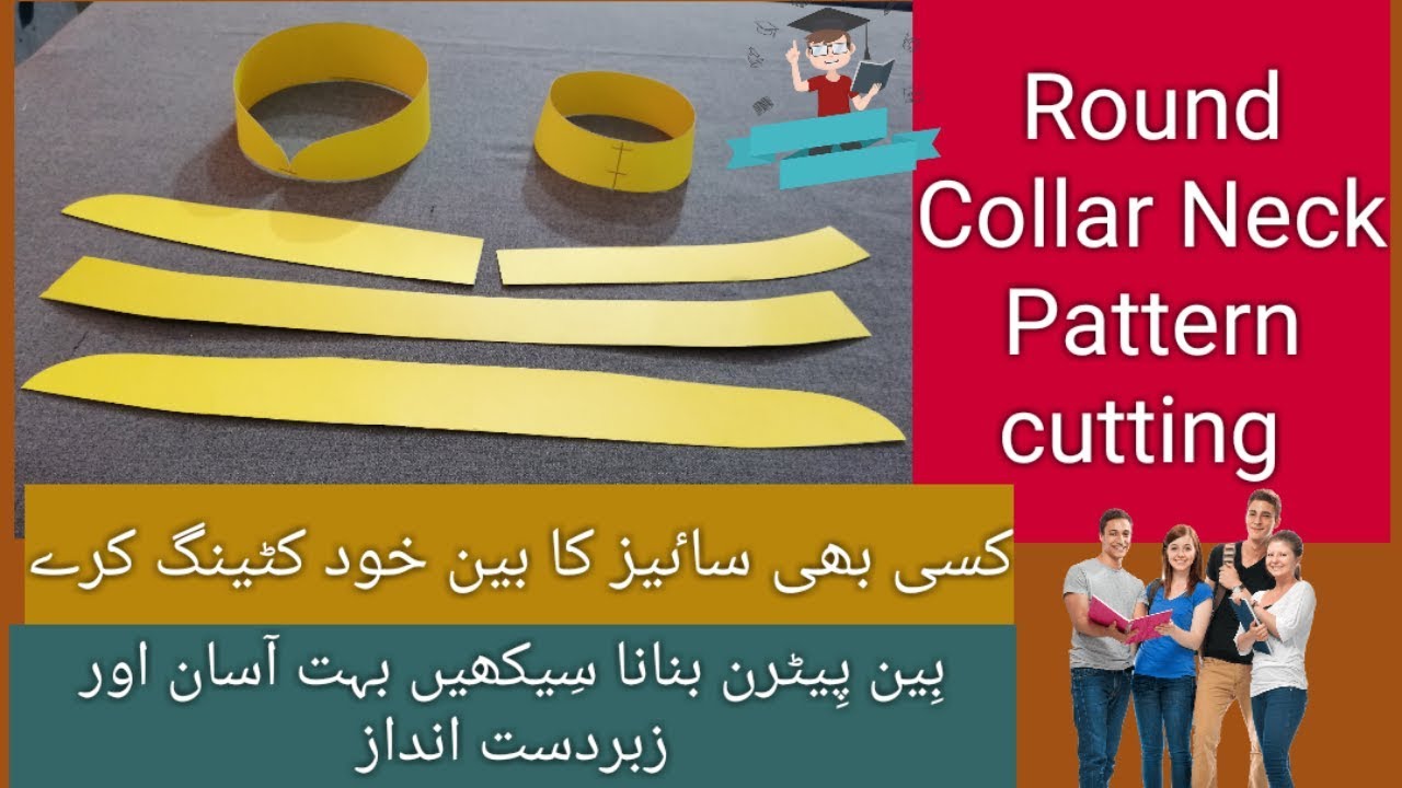 Round Collar Neck Pattern Cutting Easy and Simple