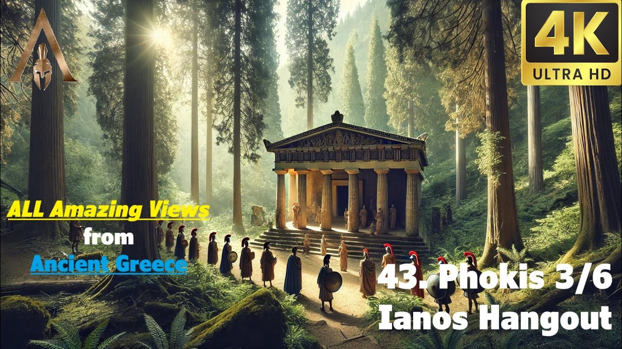 AMAZING UltraHD4k (43) Views Ancient Greece🤩🏛 Ianos Hangout🔥Phokis 3/6 Assassin's Creed Odyssey