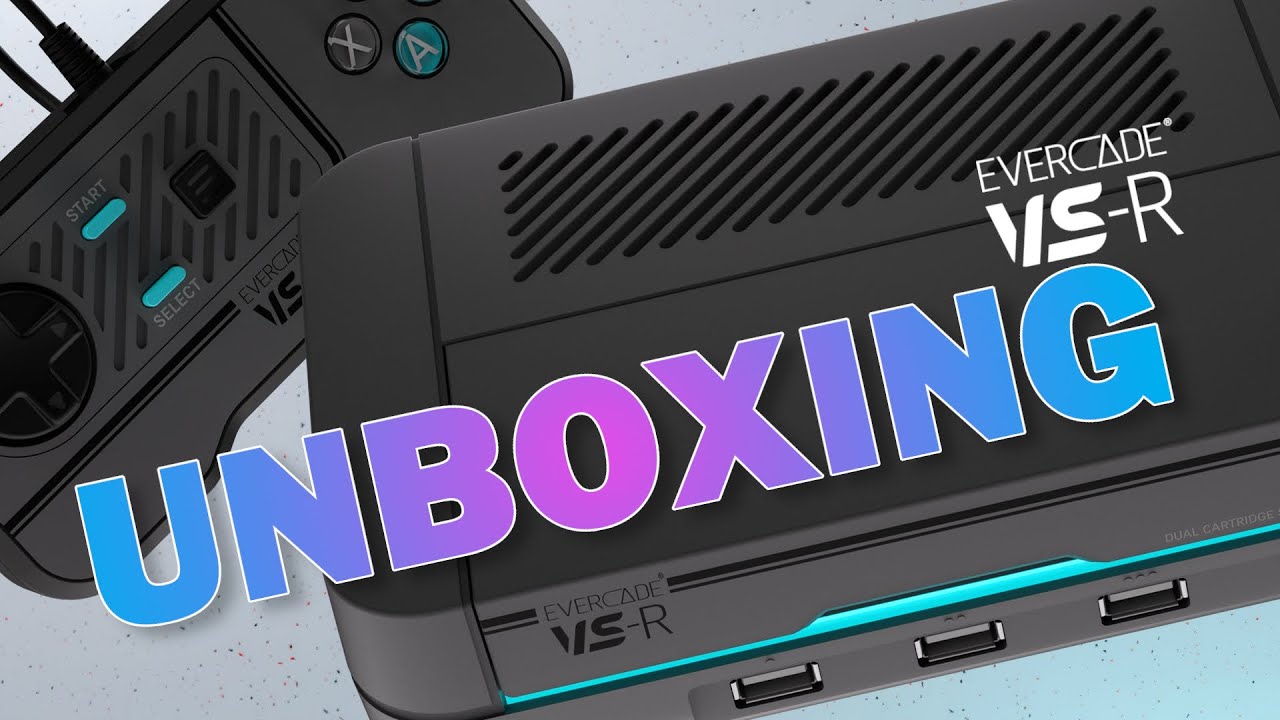 Evercade VS-R Unboxing - Console, Contents and Extras!