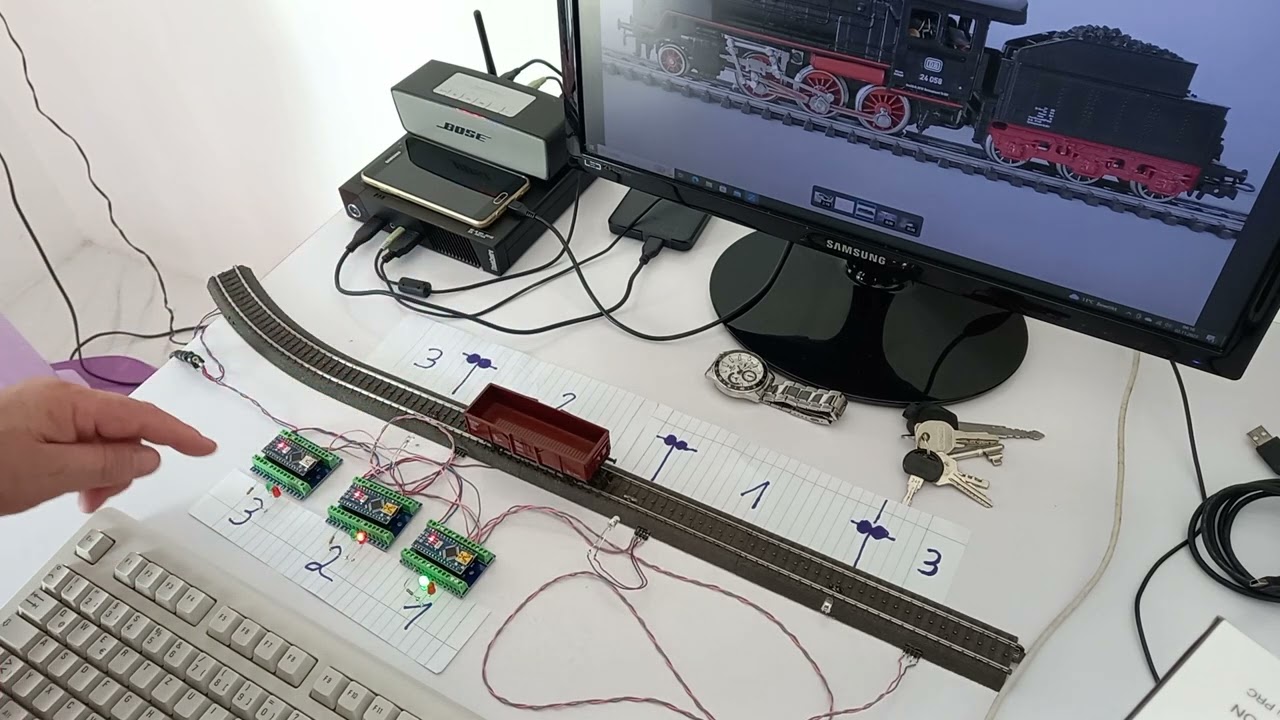 47 Blockabschnitt herstellen - verb. - ohne Kontaktgleis - ohne Schienentrennung