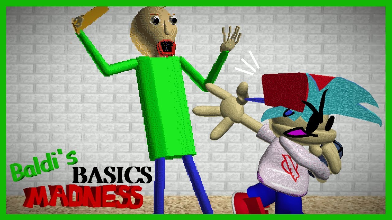 Baldi's Basics Madness v1 FULL GAMEPLAY [FNF]