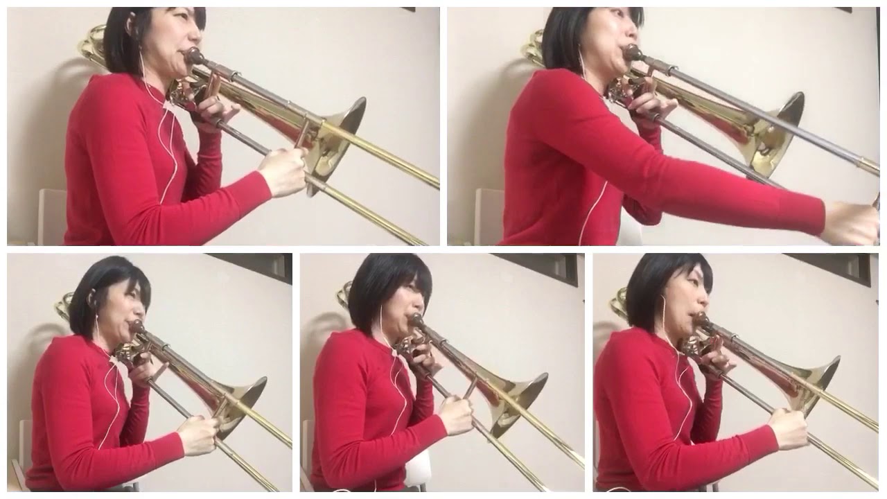 Prokofiev Sym 7 3rd mvt for five bass trombones - Nozomi Kasano