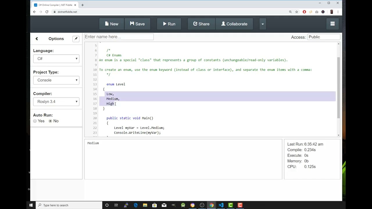 C#Tutorial in Tagalog 108 Enum