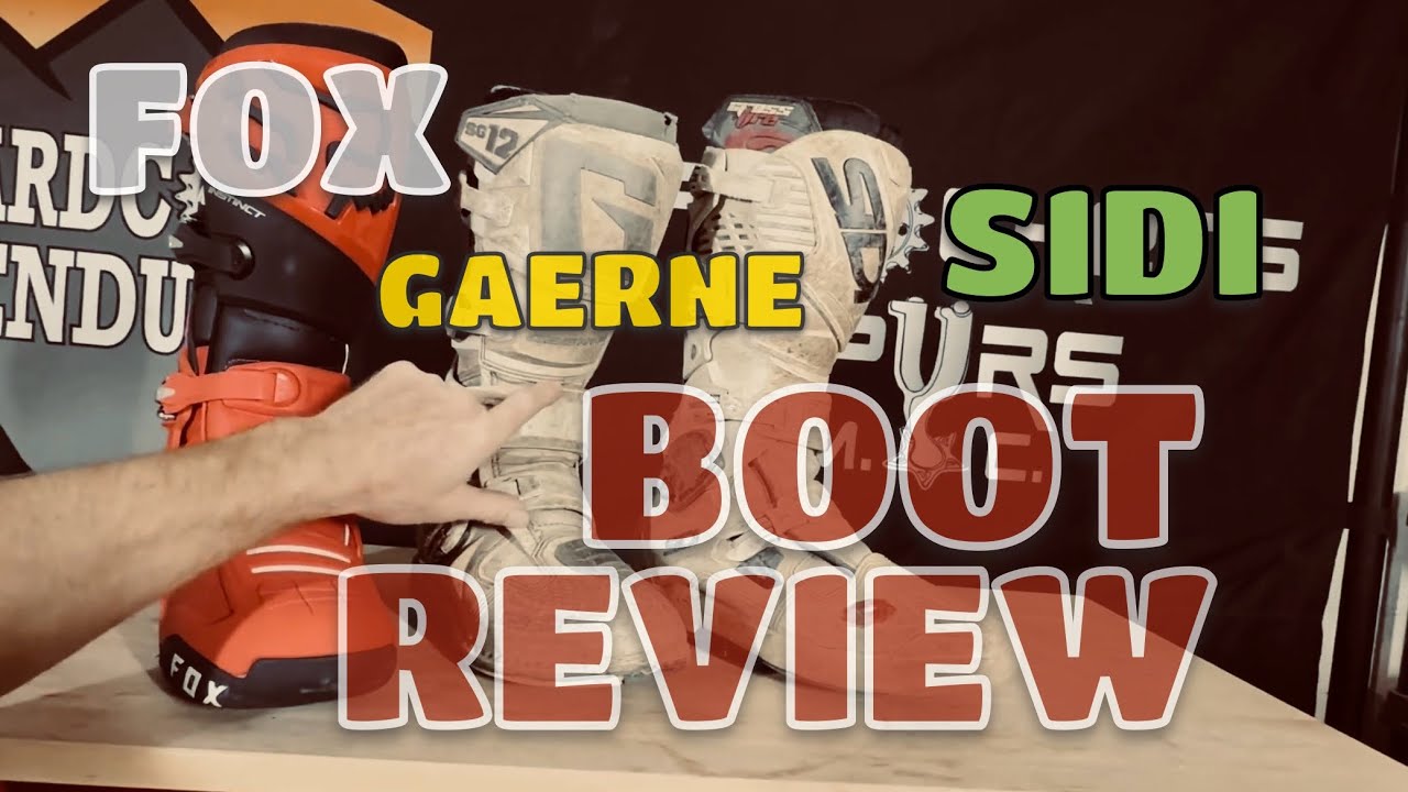 Обзор моего Gaerne SG 12, Sidi Crossfire 3 и Fox Instinct 2.0