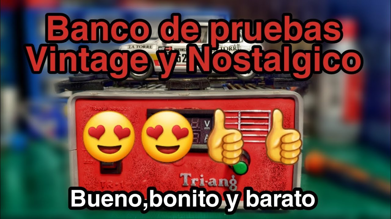 SCALEXTRIC, Banco de pruebas/rodaje,con un toque Vintage y de paso reciclamos😍👍👍😜