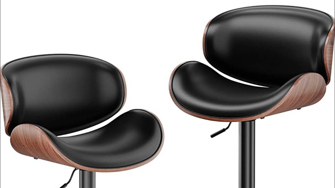 Aowos Adjustable Swivel Bar Stools
