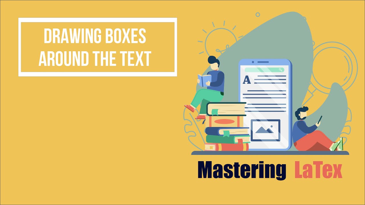 Drawing boxes around the text