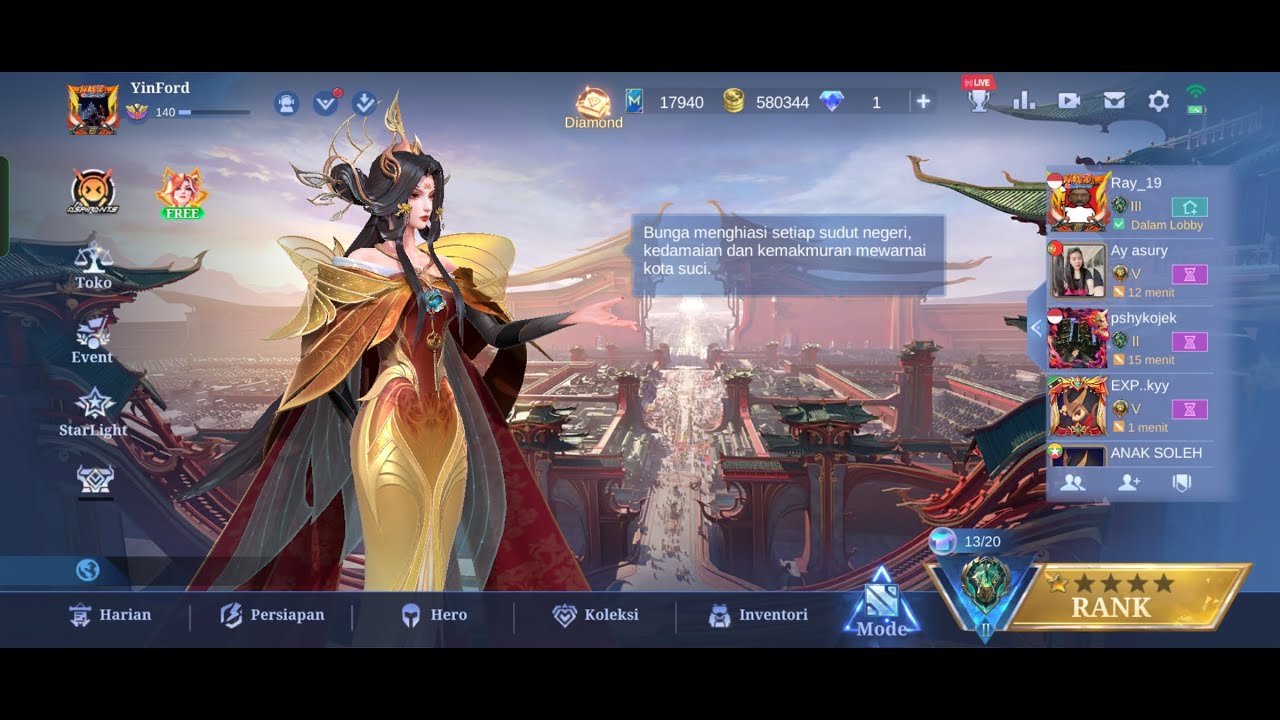 PUSH RANK legend to mytich  #mlbb